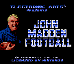 John Madden Football Title Screen
